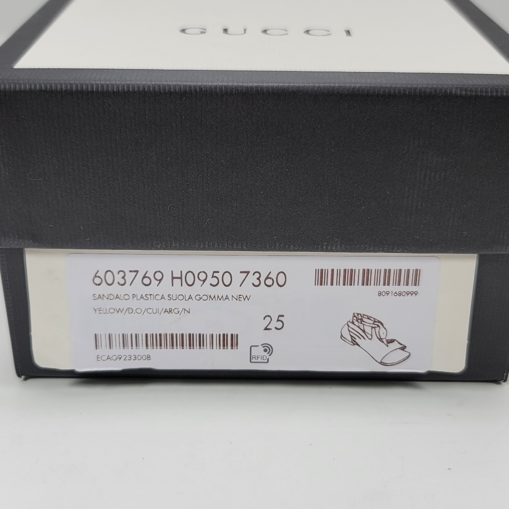 Gucci Kids Gold Swan & Silver Sandals for Girls  - Stunning - Picture 10 of 11